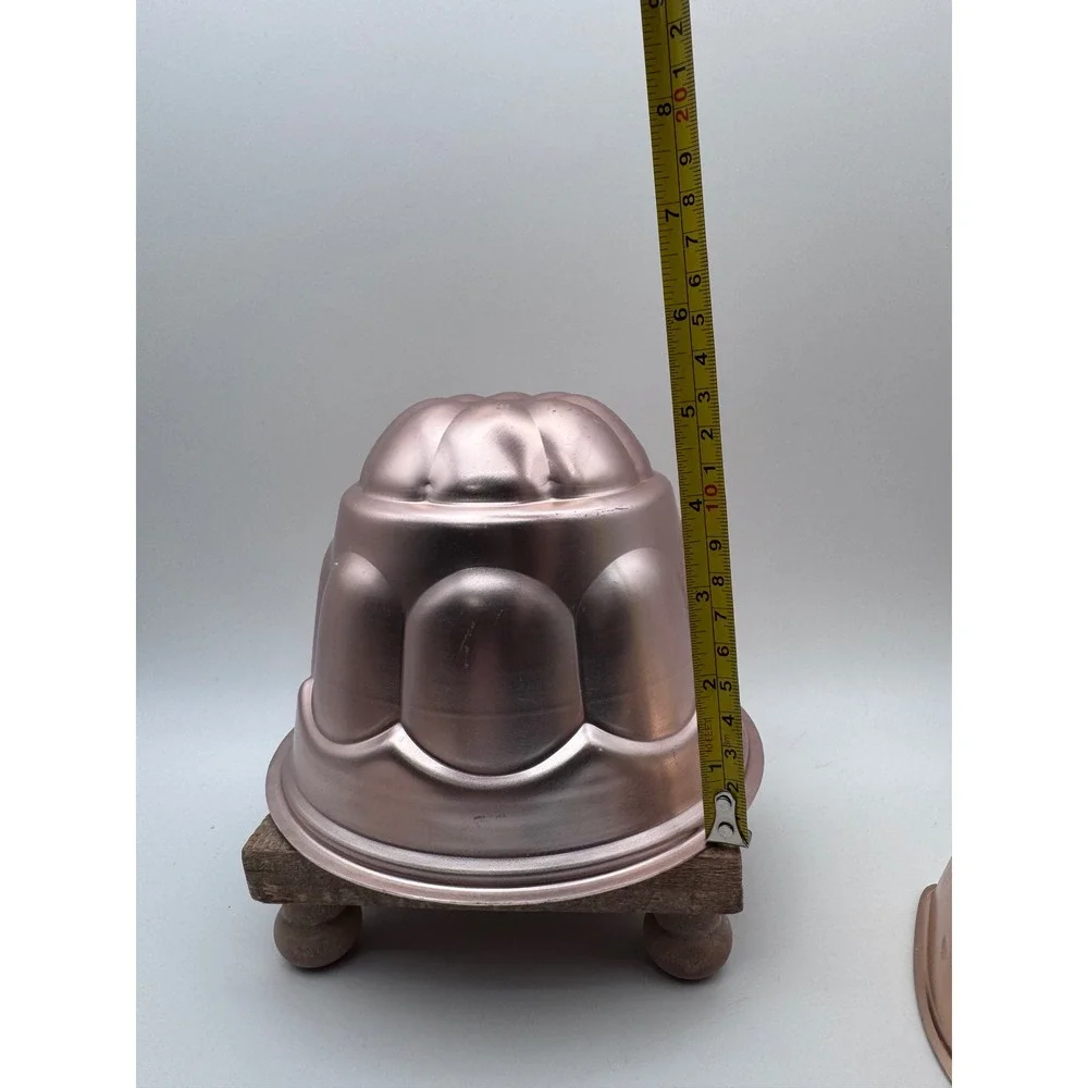 Vintage Copper Toned Metal Gelatin Food Molds Set of 3 Wall Decor